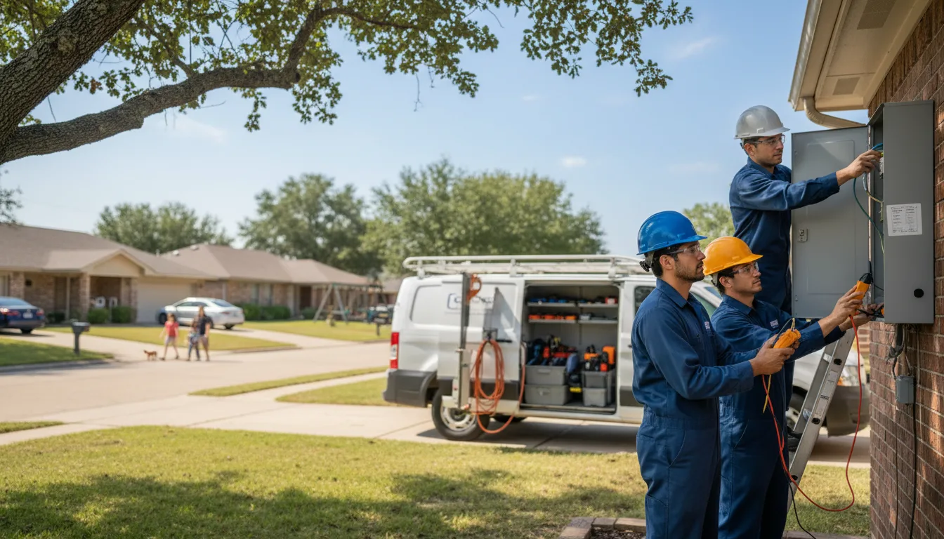 Certified electrician providing emergency electrical services in Dorset, OH